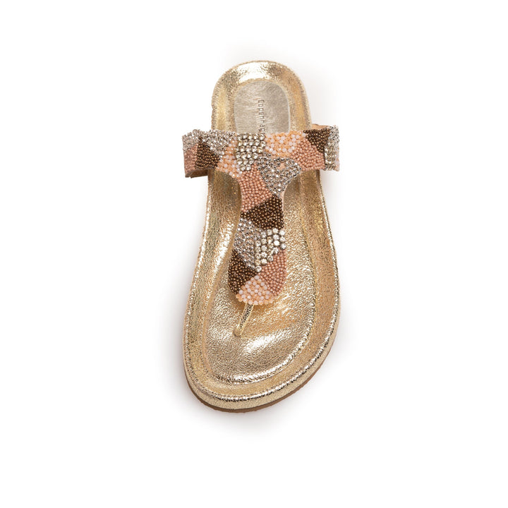 Copenhagen Shoes - Pearls And Gold - 0051 Gold Sandaler 
