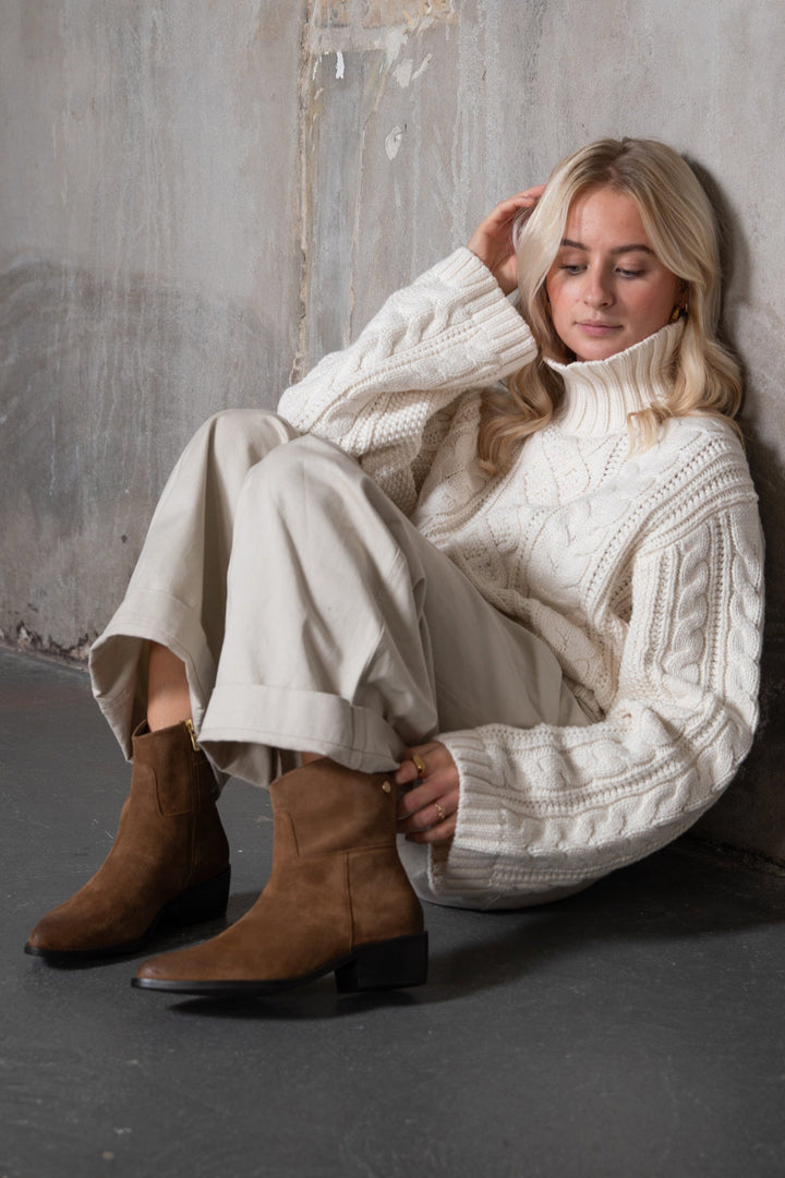 Copenhagen Shoes - The Note Boot Low S Cs9039 - 0241 - Cognac Støvler 