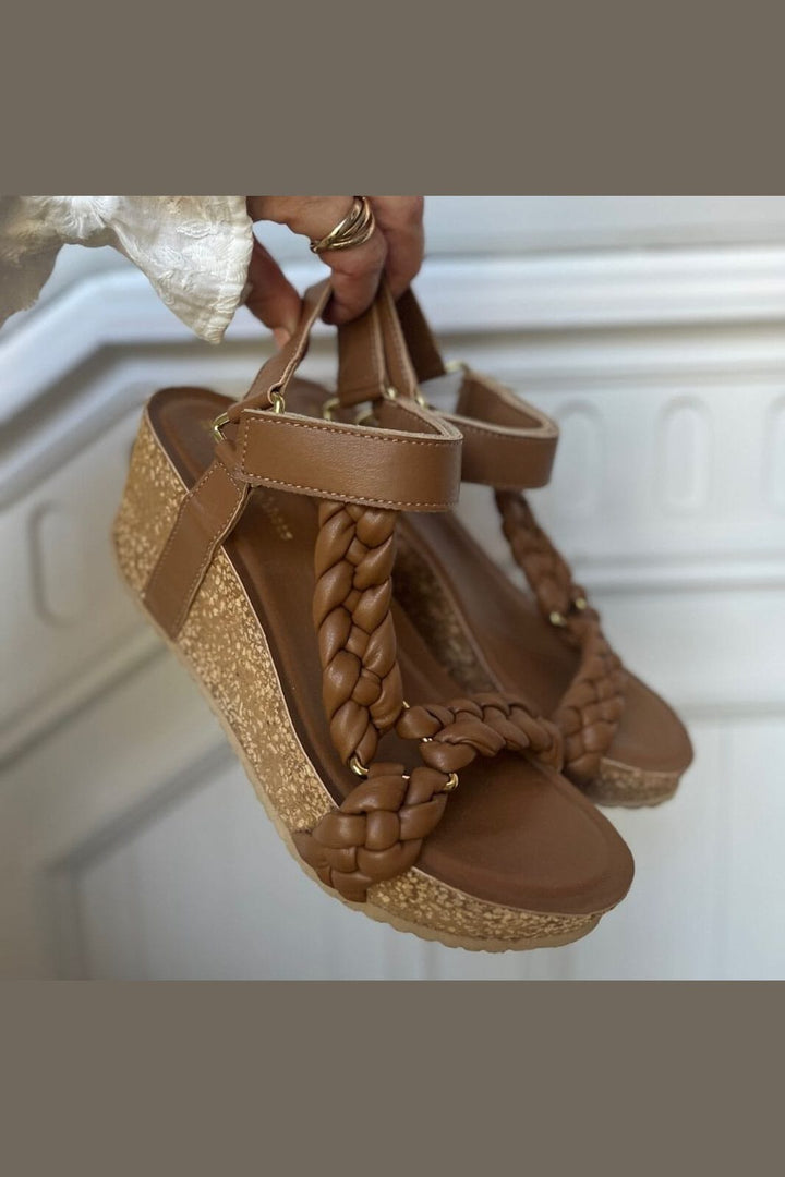 Copenhagen Shoes - Woven Lady 24 Lea CS7960 - 0241 - Cognac