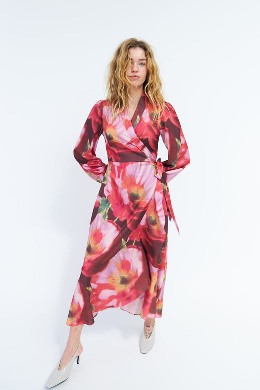 Cras - Lara Dress C1687 - Poppy Flower Red