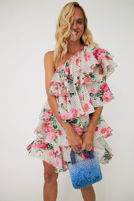 Cras - Lelo Dress C688 - Polka Rose Kjoler 