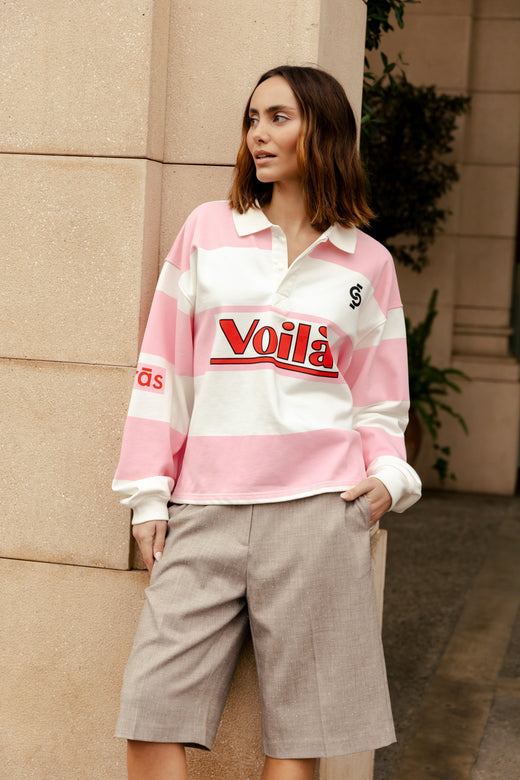 Cras - Sista Blouse C641 - 8151 - 8151 Light Pink Ivory Bluser 