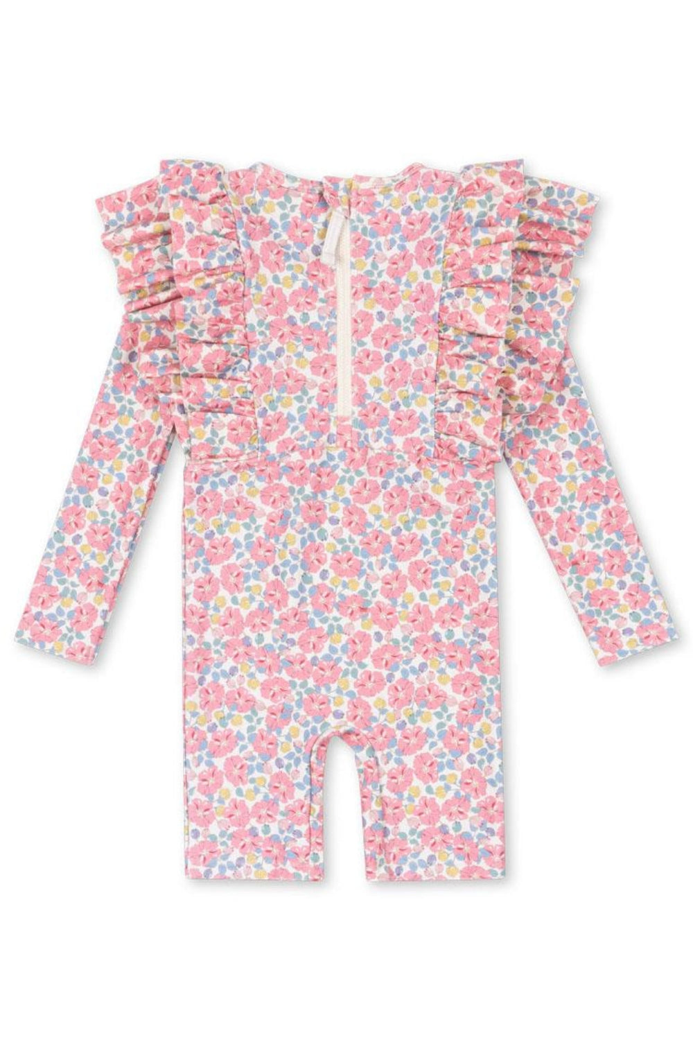Konges Sløjd - Manuca Frill Onesie Grs Ks103262 - Rose Anglaise