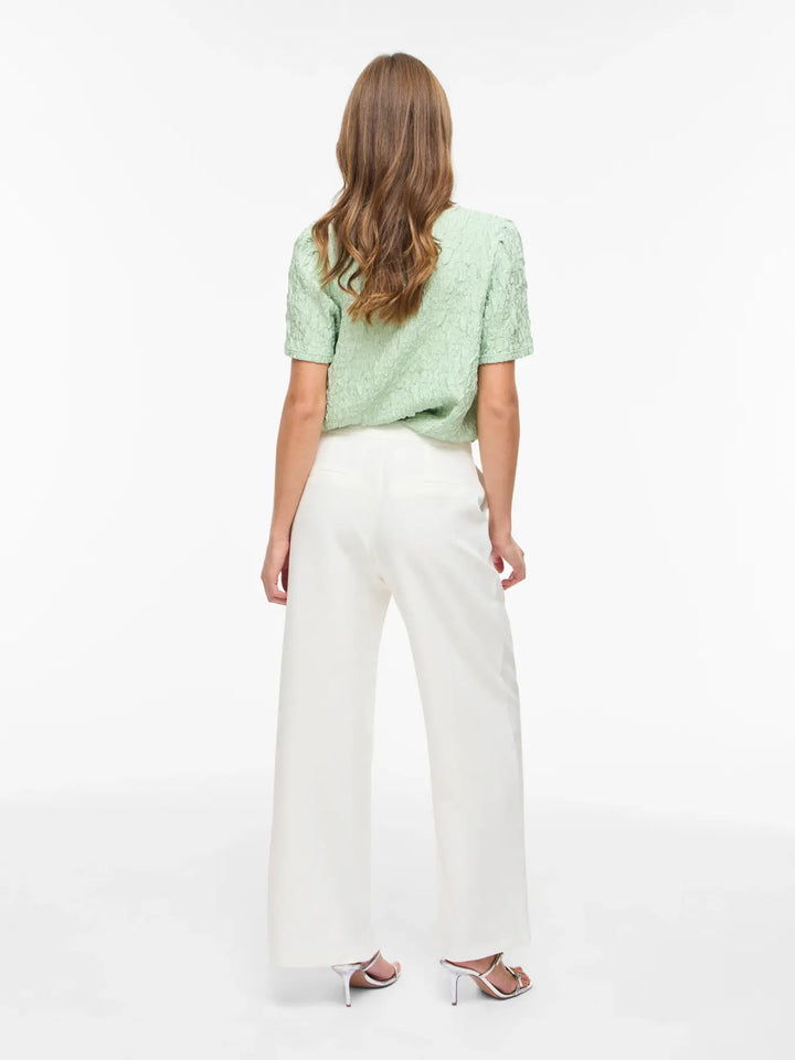 Vila - Vigery Winnie Wide Pants/Dc - 4950361 Cloud Dancer