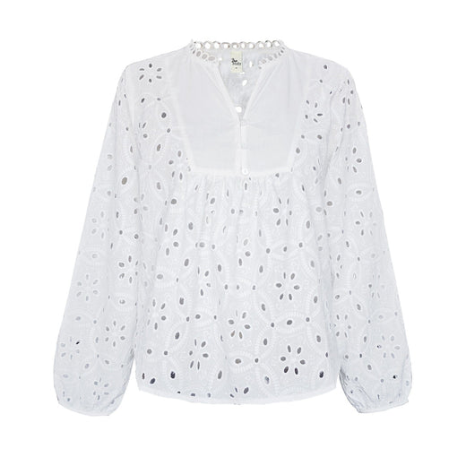 Dear Molly - Maybritt Blouse - White Bluser 