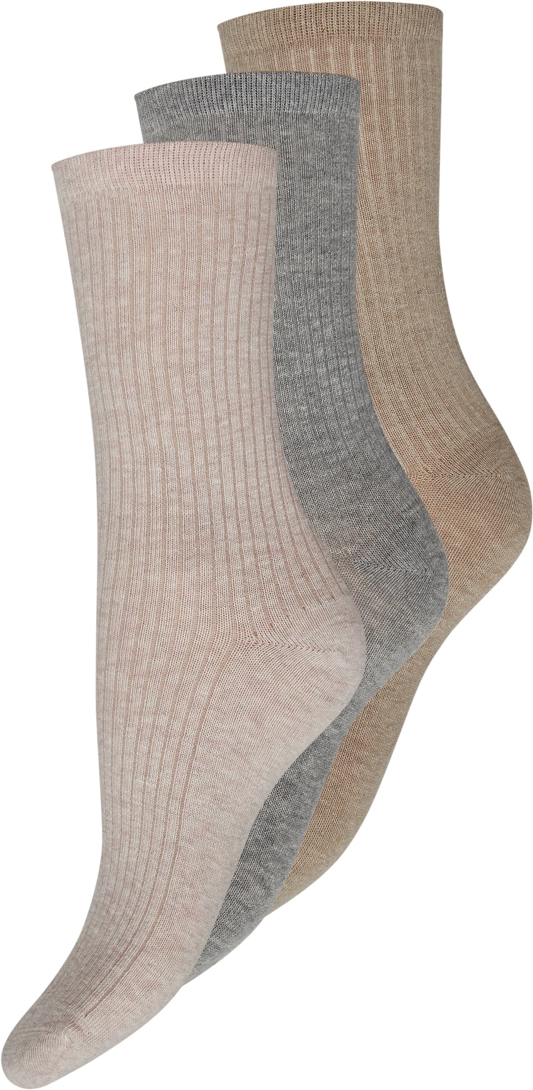 Decoy - 3-Pack Ankle Sock Cotton 20226-75 - 10094 - Multifarvet Strømper 