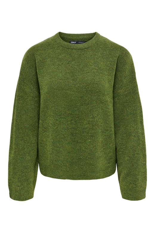 Only - Onlsimoni L/S O-Neck Pullover Knt - 5112889 Forest Night Melange