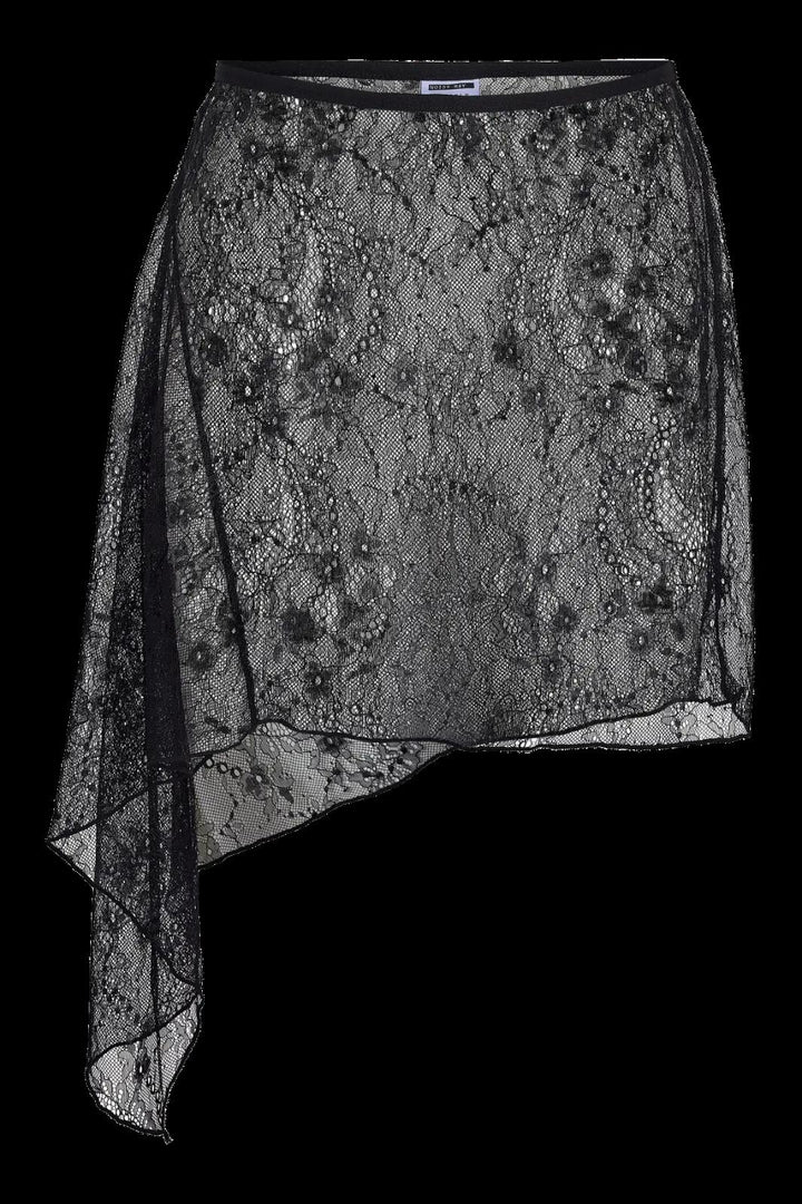 Noisy May - Nmida Elasticated Lace Skirt - 5097953 Black