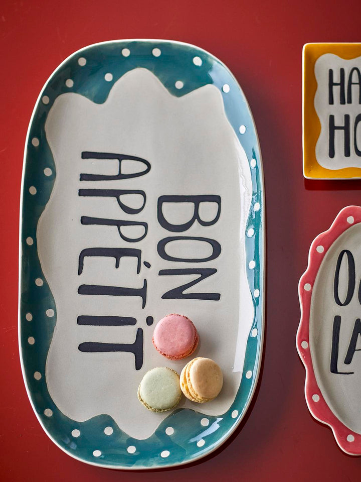 Bloomingville - Soline Serveringsfad, Multifarvet, Stentøj 82072766 - Multi