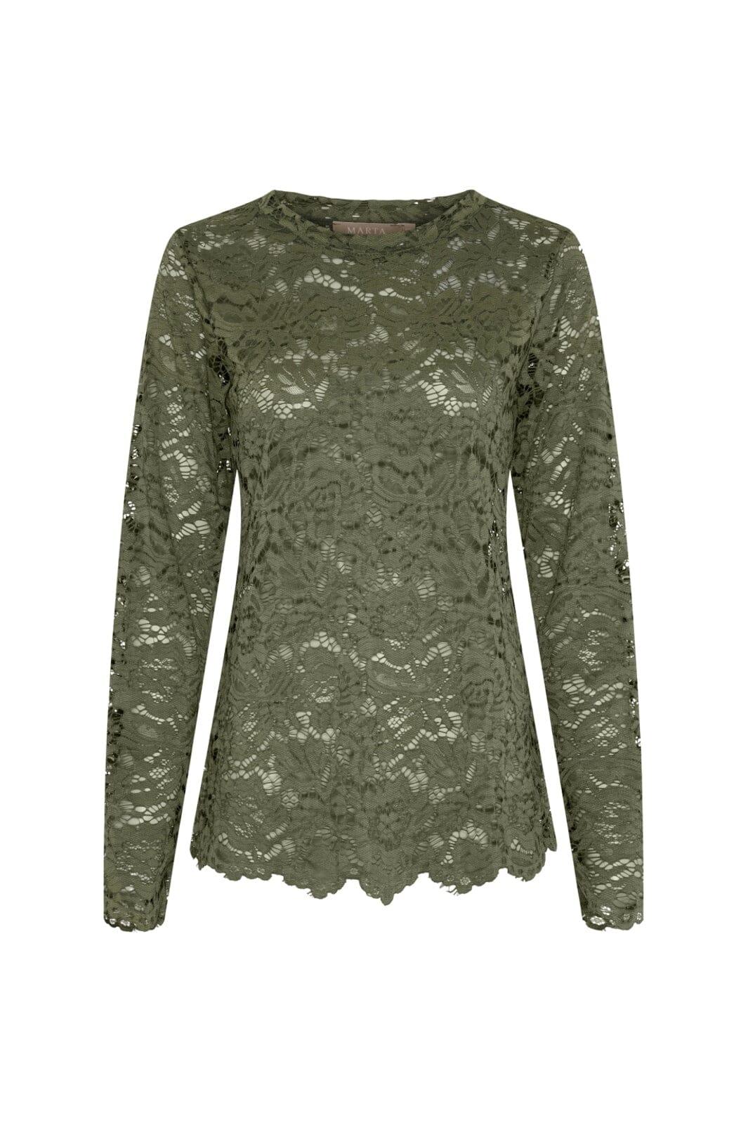 Marta Du Chateau - Mdcmilley Ls Tee 7707 - Militairy