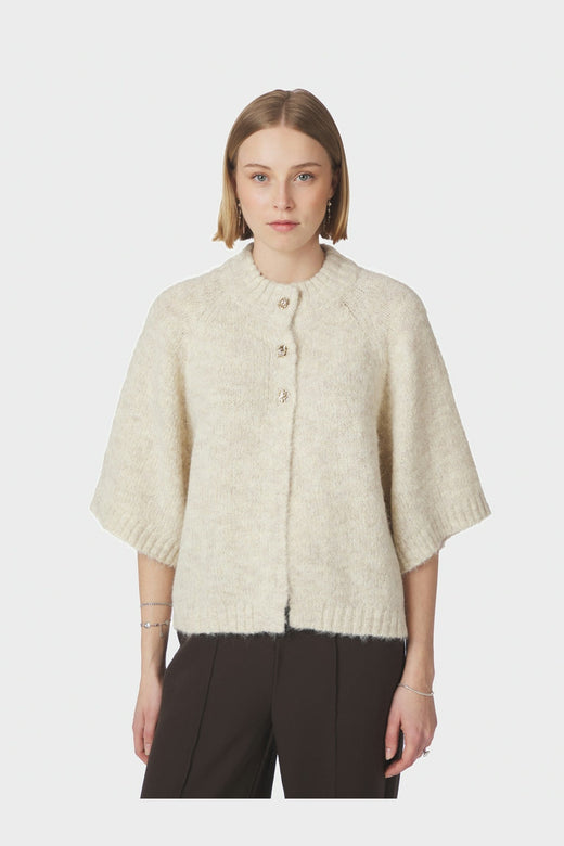 Neo Noir - Benuta Fluffy Knit Cardigan 165816 - 124 - Ivory