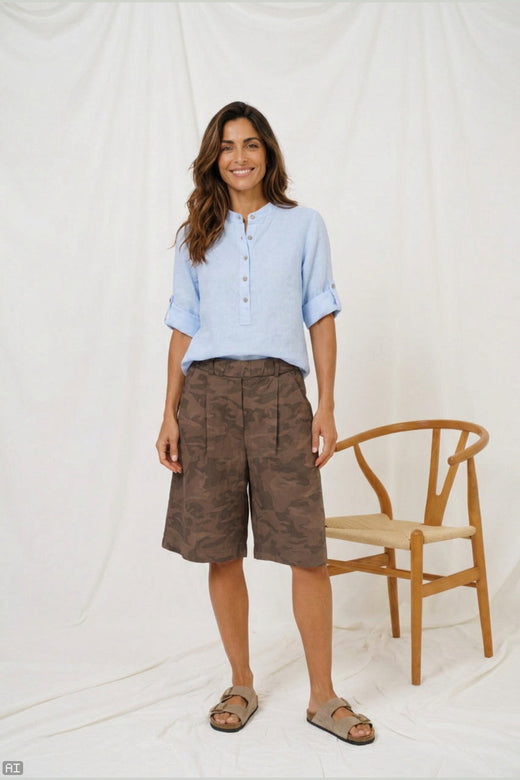 Marta Du Chateau - Mdczuri Shorts 8807D56 - Chocolate