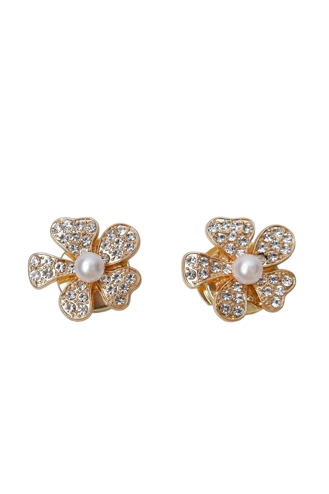 Black Colour - Bcjelline Button Covers, 2 Pcs. Set 4539 - Gold Coloured