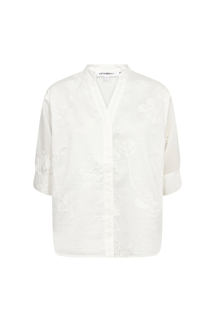 Co´Couture - Viviancc S/S Blouse 500431 - 10003 - Creme