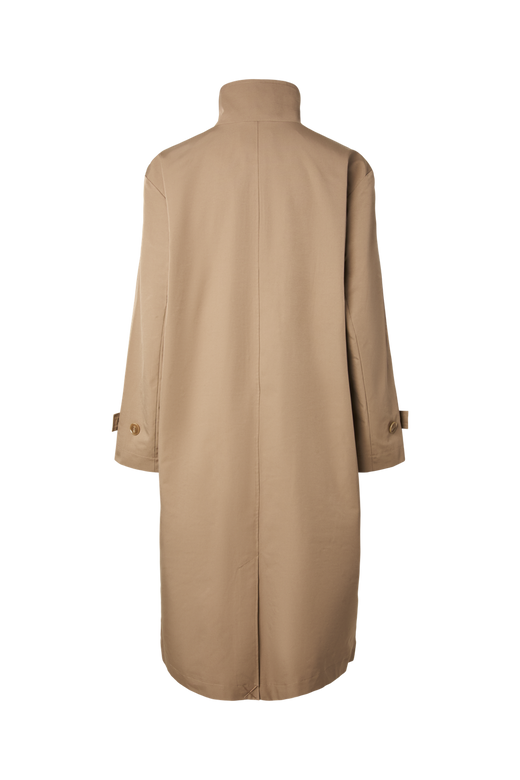 Pieces - Pcjorma High Neck Long Jacket - 5190901 Greige