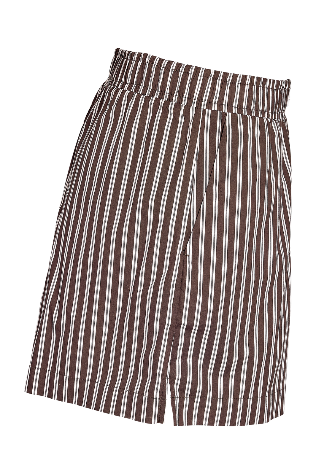 Noisy May - Nmfrida Stripe Shorts - 5191130 Chocolate Brown Birch