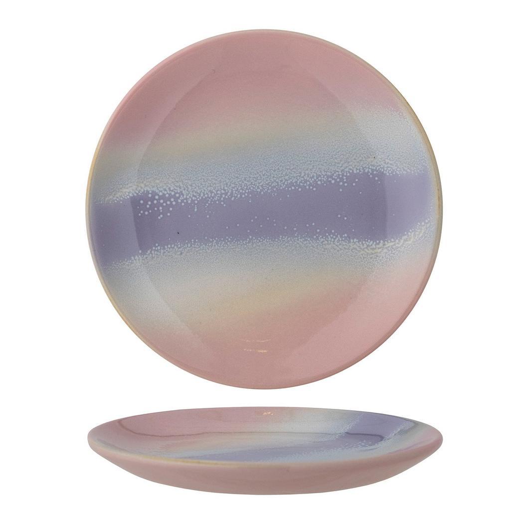 Bloomingville - Safie Tallerken, Rosa, Stentøj 