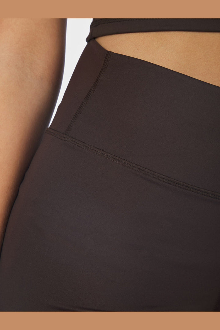 Neo Noir - Lauri Wide Capri Pants 171241 - 676 - Dark Brown