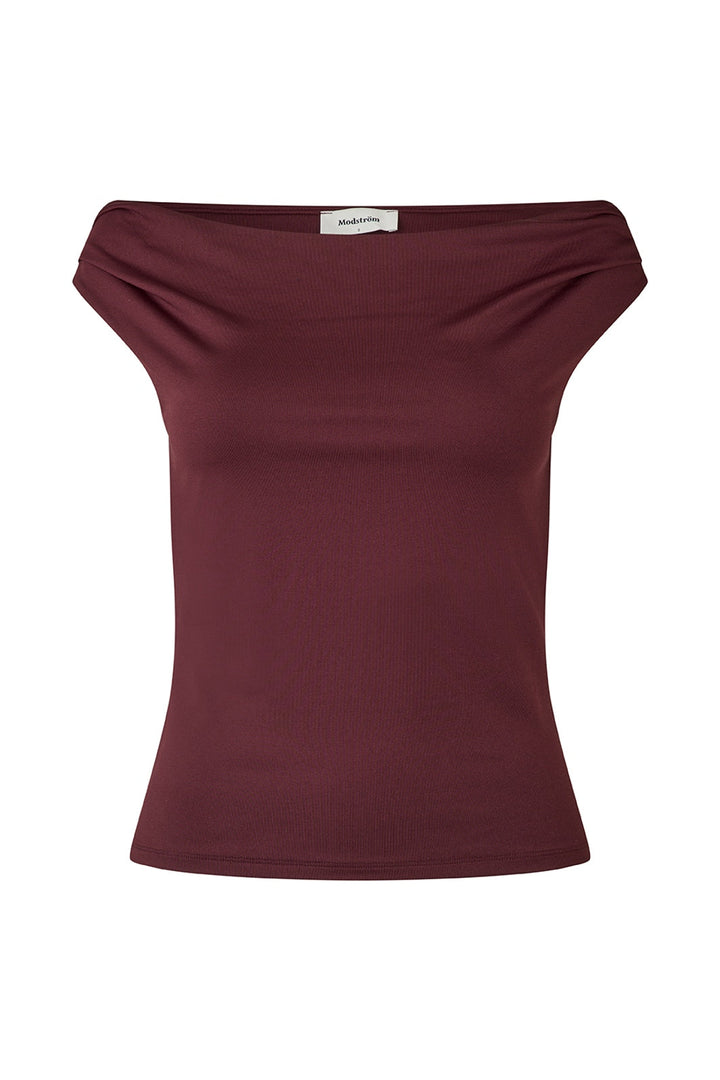 Modström - Himamd Off-Shoulder Top 57928 - 1124 - Dark Cherry