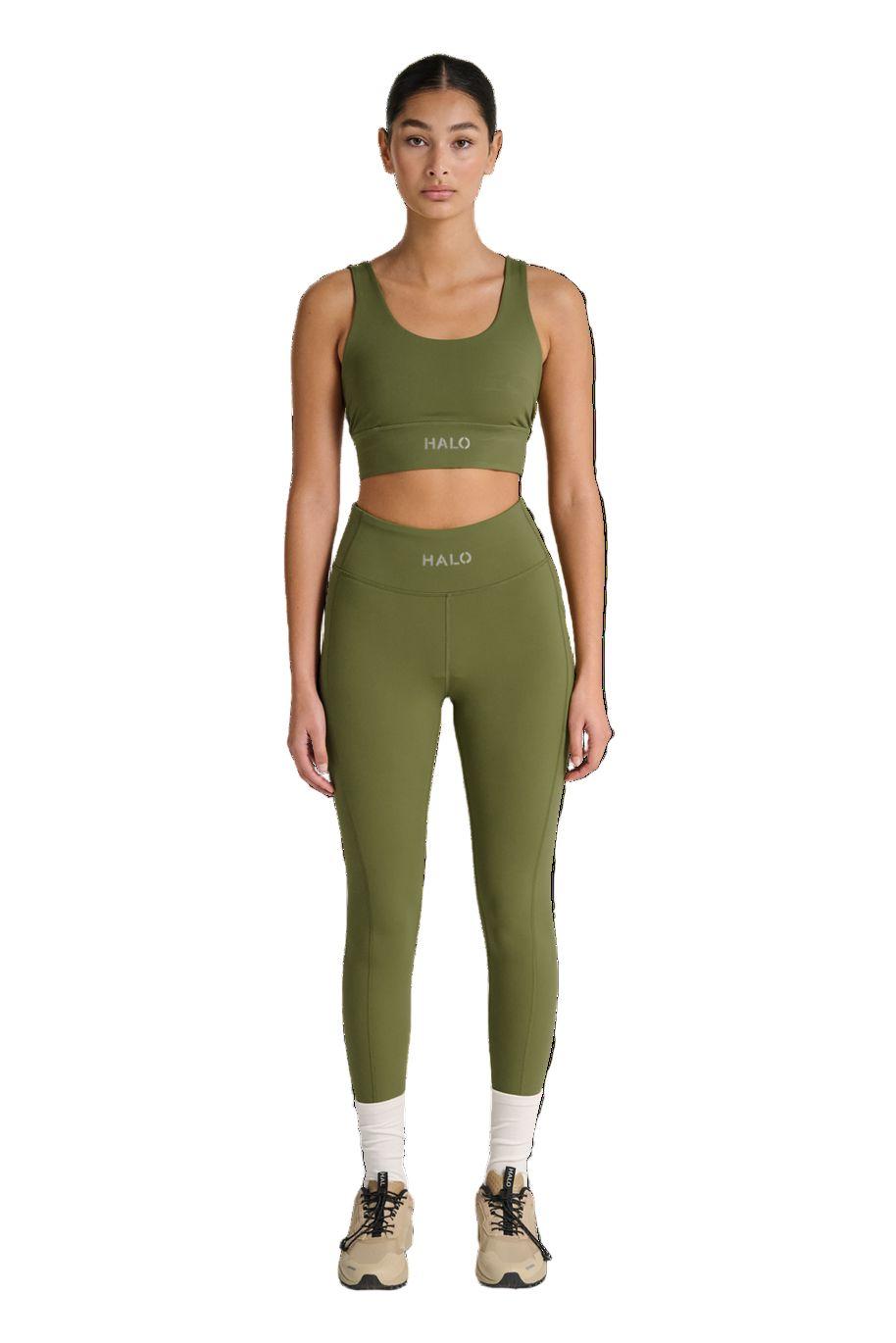 Halo - Women Training Tights 228641 - 6096 - Olive Drab Leggings 