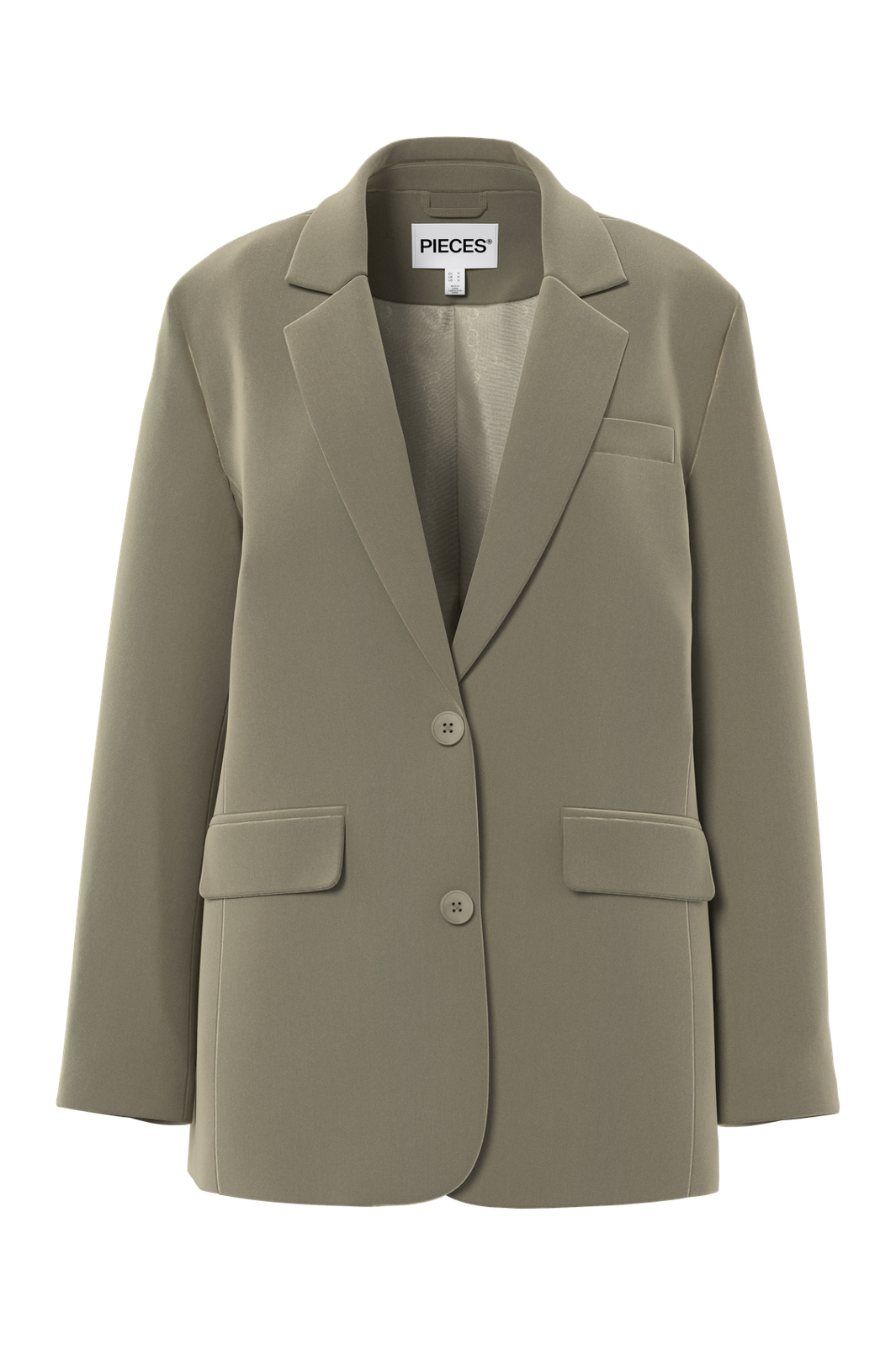 Pieces - Pckamil Ls Loose Blazer - 4899451 Overland Trek
