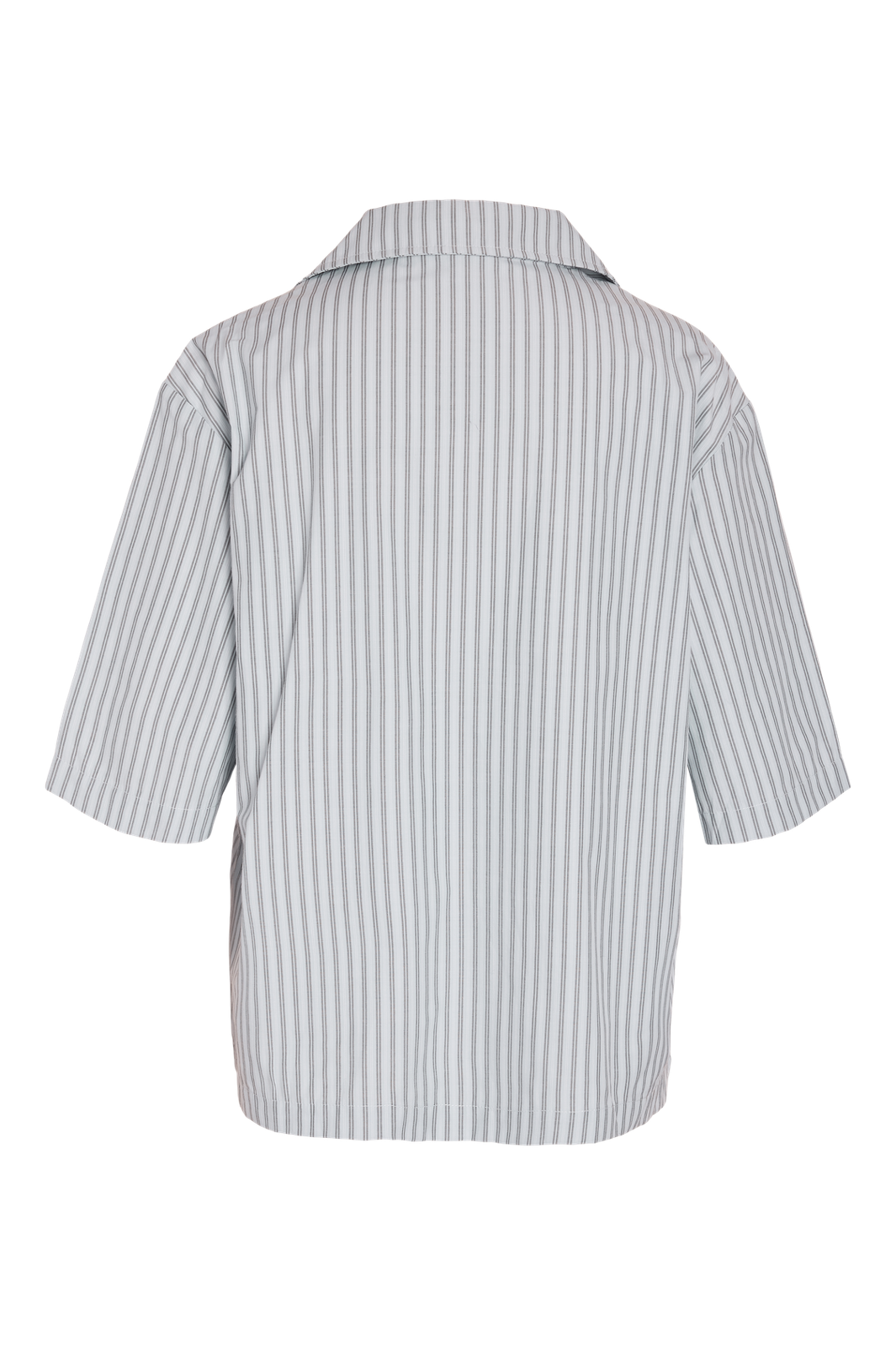 Noisy May - Nmfrida 2/4 Stripe Button Shirt - 5191108 Blue Bell Grey