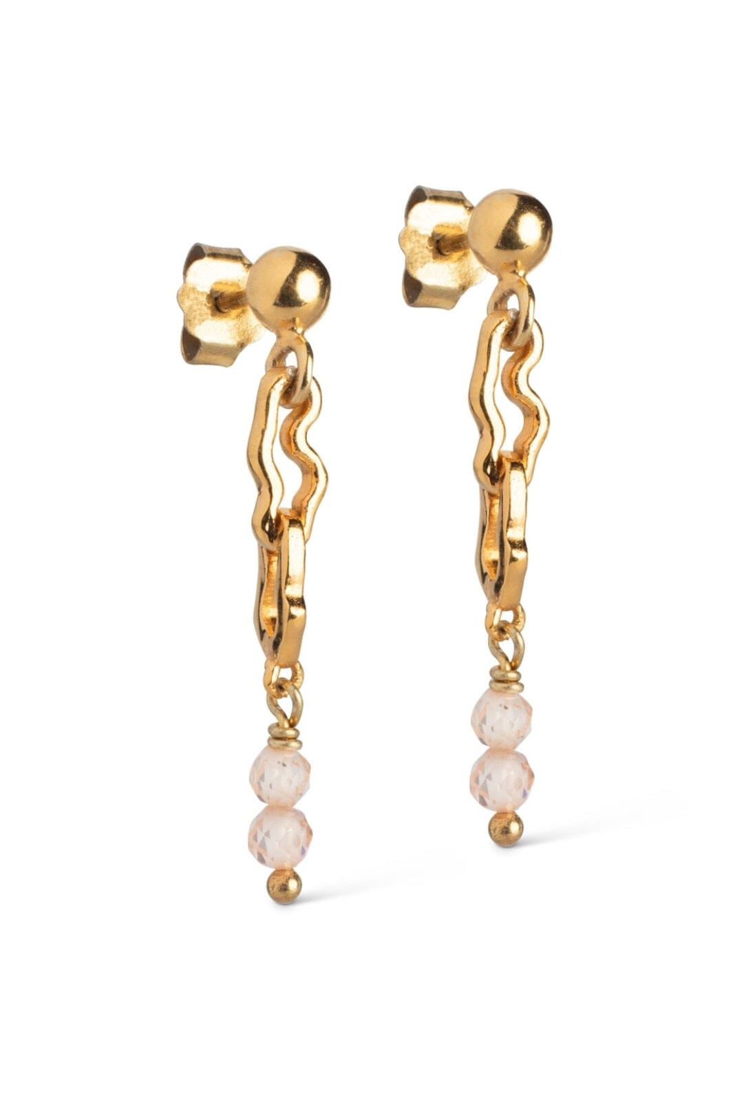 Enamel Copenhagen - Earring, Lillian - Peach Øreringe 