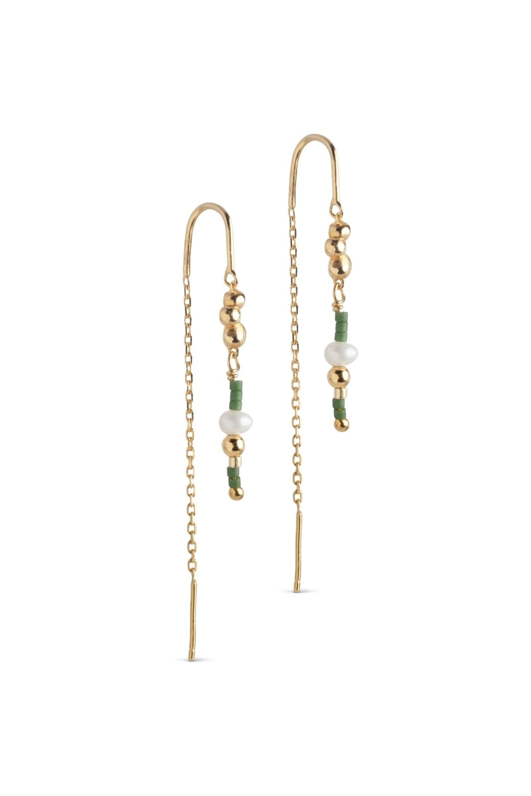 Enamel Copenhagen - Earrings, Nara Miyuki E477G - Khaki