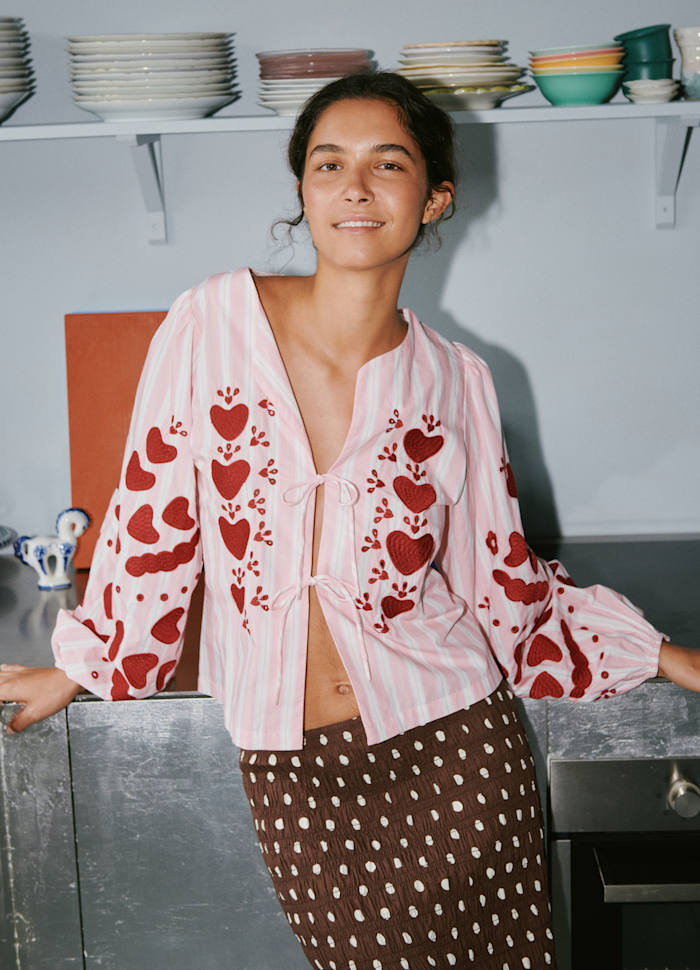 Sissel Edelbo - Elisabeth Top SE 1900 - Rose Stripes