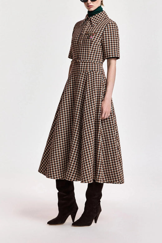 Essentiel Antwerp - Kin Fitted Shirt Dress - K1bw Combo1 Brown Sugar Kjoler 