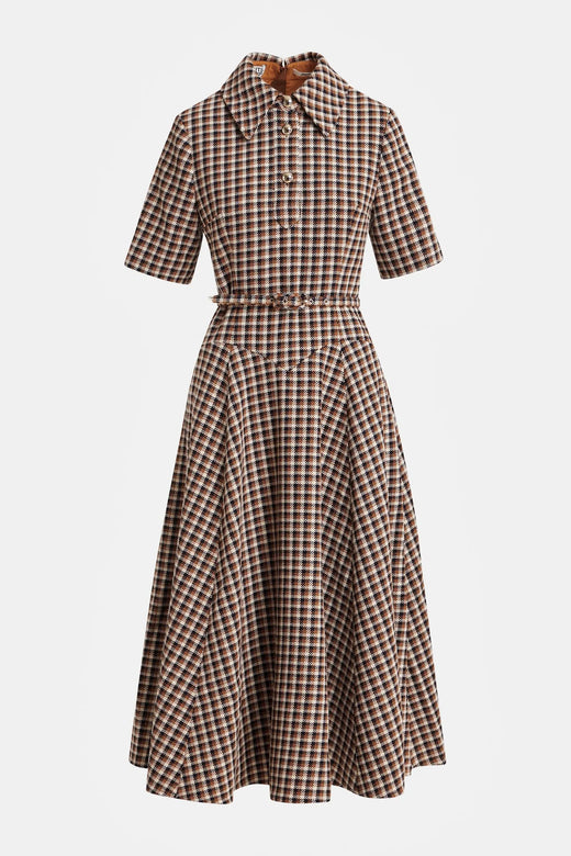 Essentiel Antwerp - Kin Fitted Shirt Dress - K1bw Combo1 Brown Sugar Kjoler 