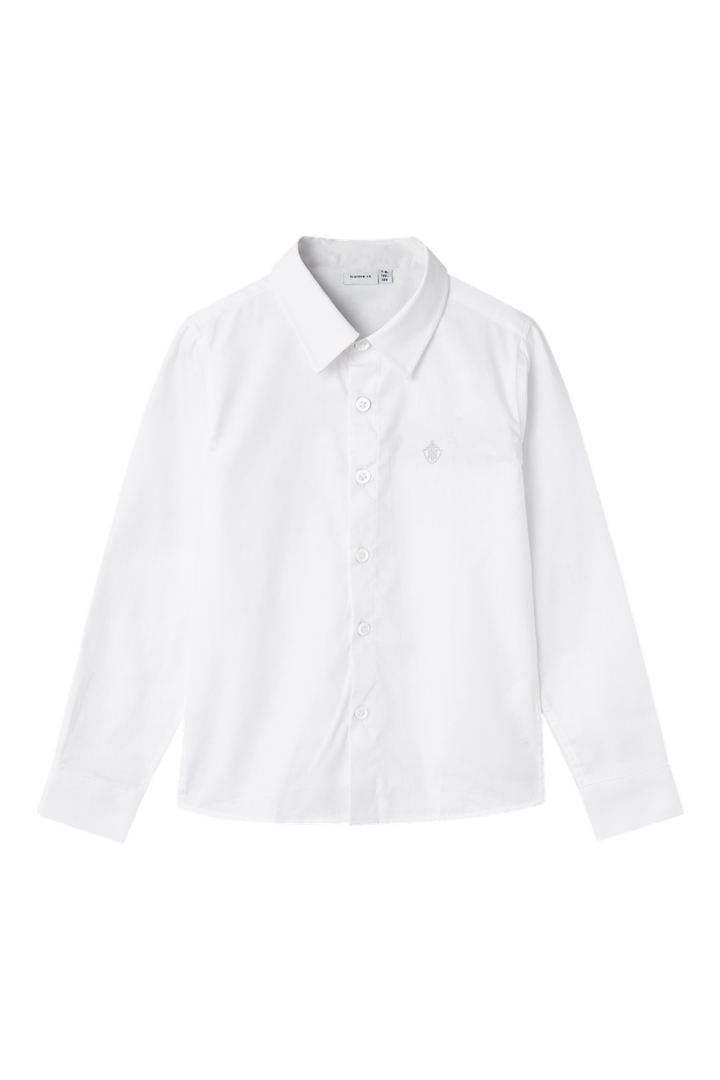Name It - Nmmfeshirt Ls Shirt - 4145736 Bright White