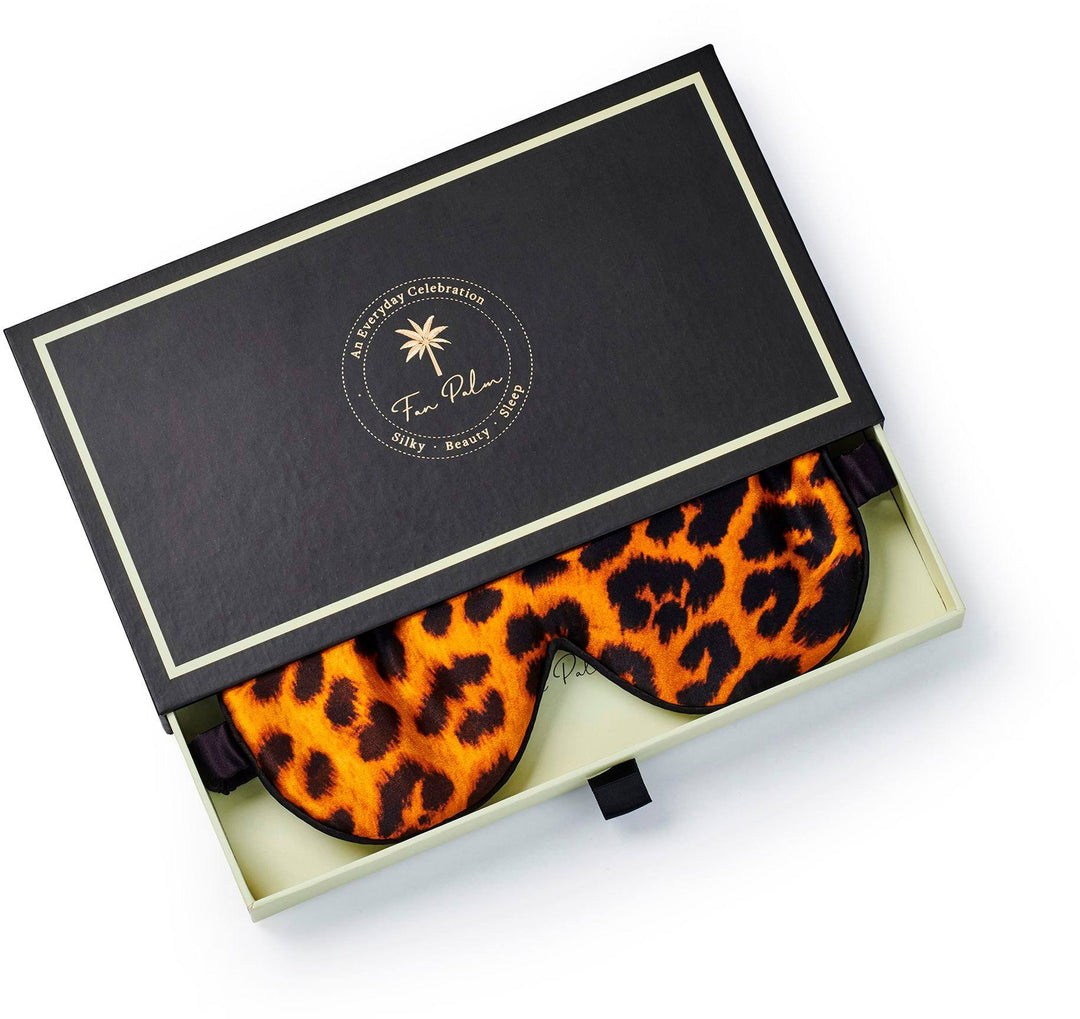 Fan Palm - Sleeping Eye Mask - Leopard Sovemaske 