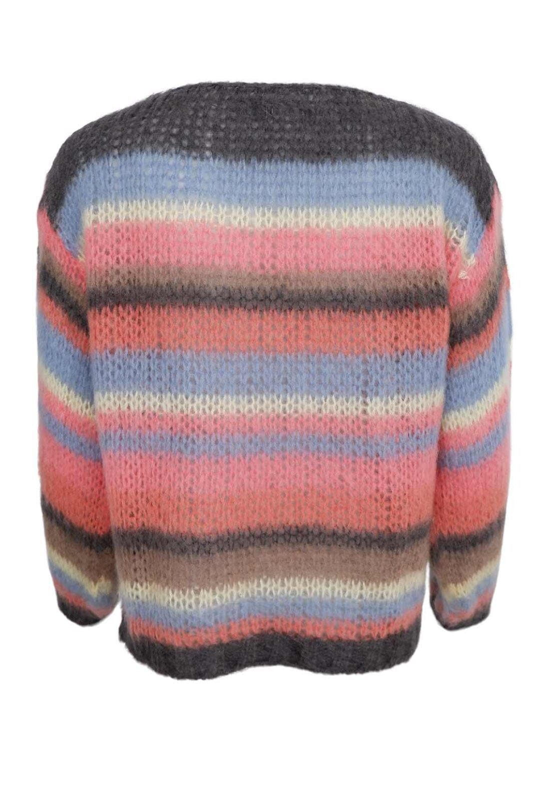 Black Colour - Bcadria Multi Striped Jumper 1195 - Soft Coral