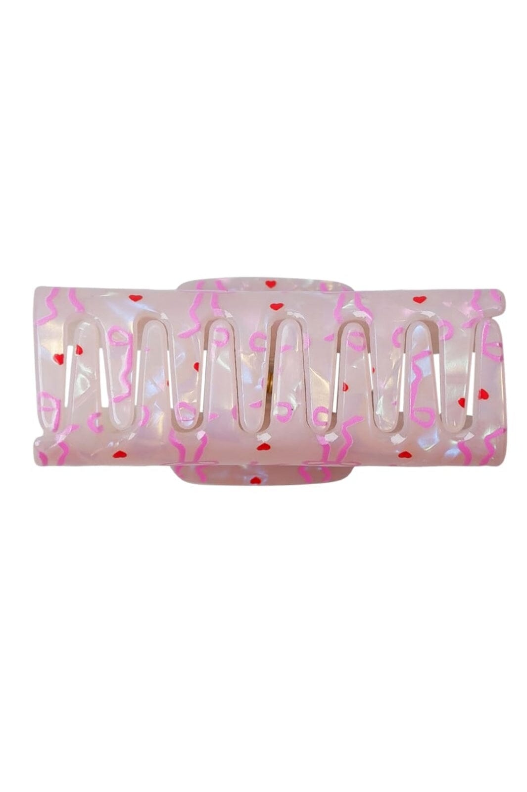 Black Colour - Bcberlin Bow Hair Claw 5946 - Pink Bow