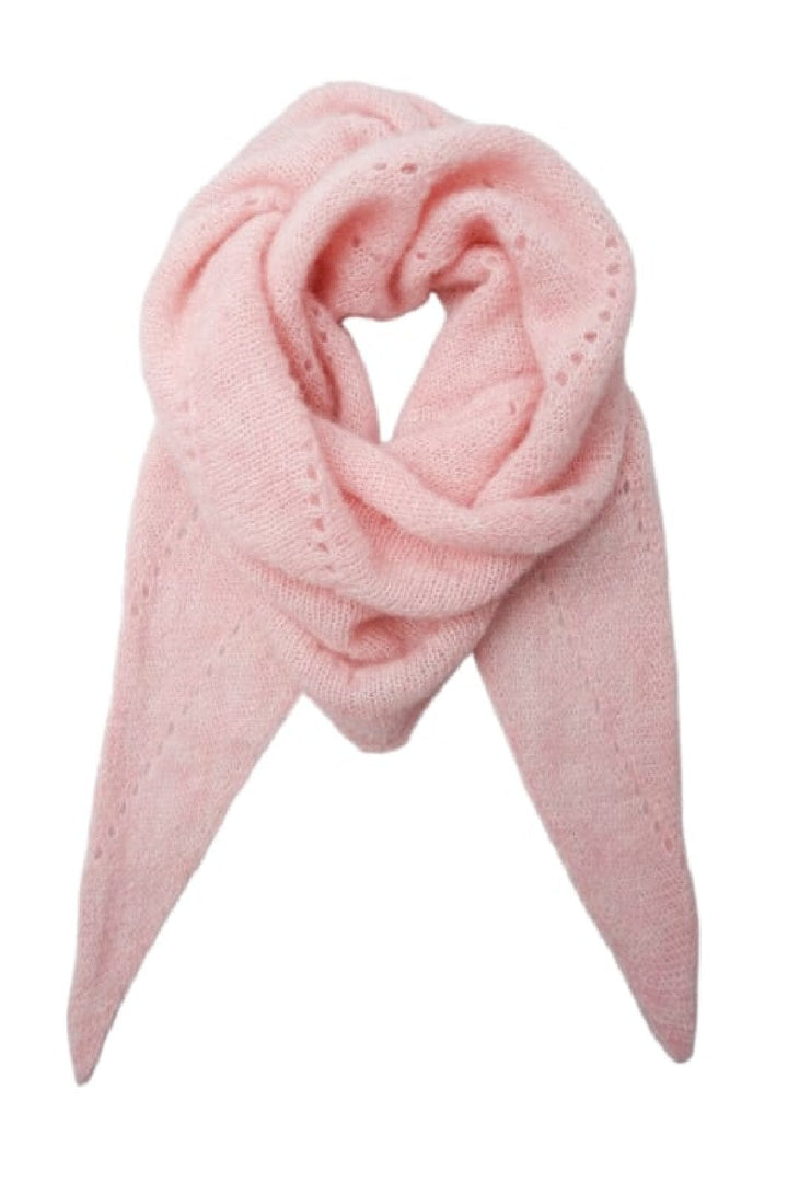 Forudbestilling - Black Colour - Bcdell Knitted Mini Scarf - Rose Tørklæder 