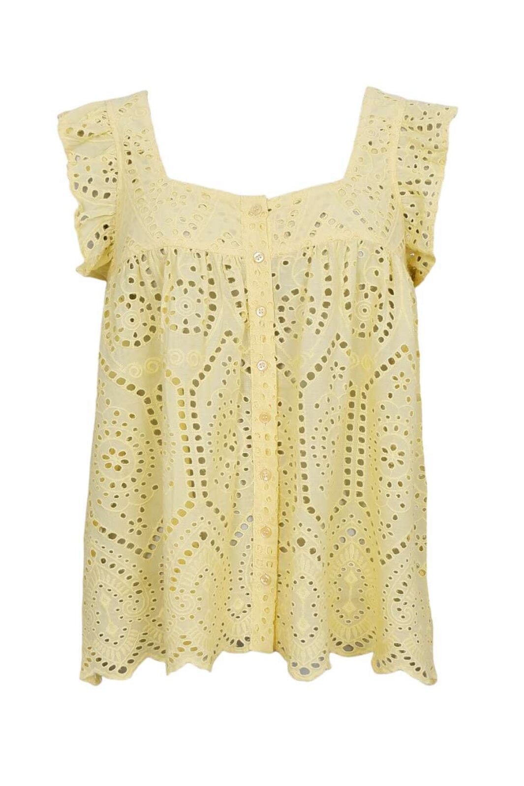 Black Colour - Bcella Top 40875 - Shirts - Lt. Yellow