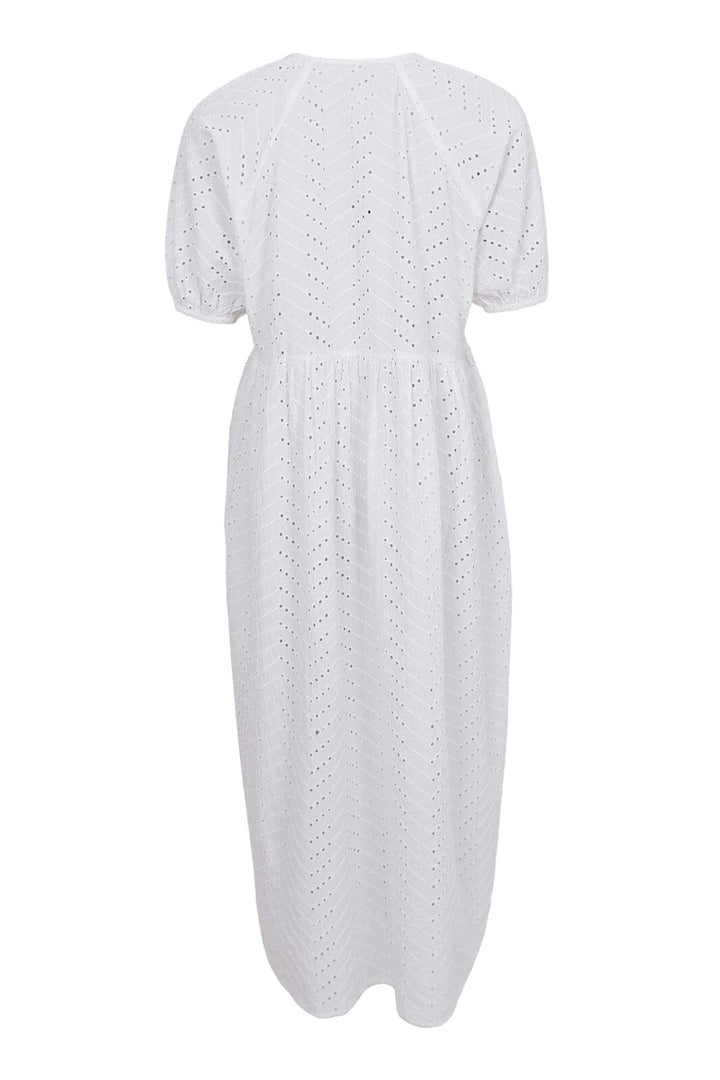 Forudbestilling - Black Colour - Bcjulia Broderi Anglaise Dress 40860 - White