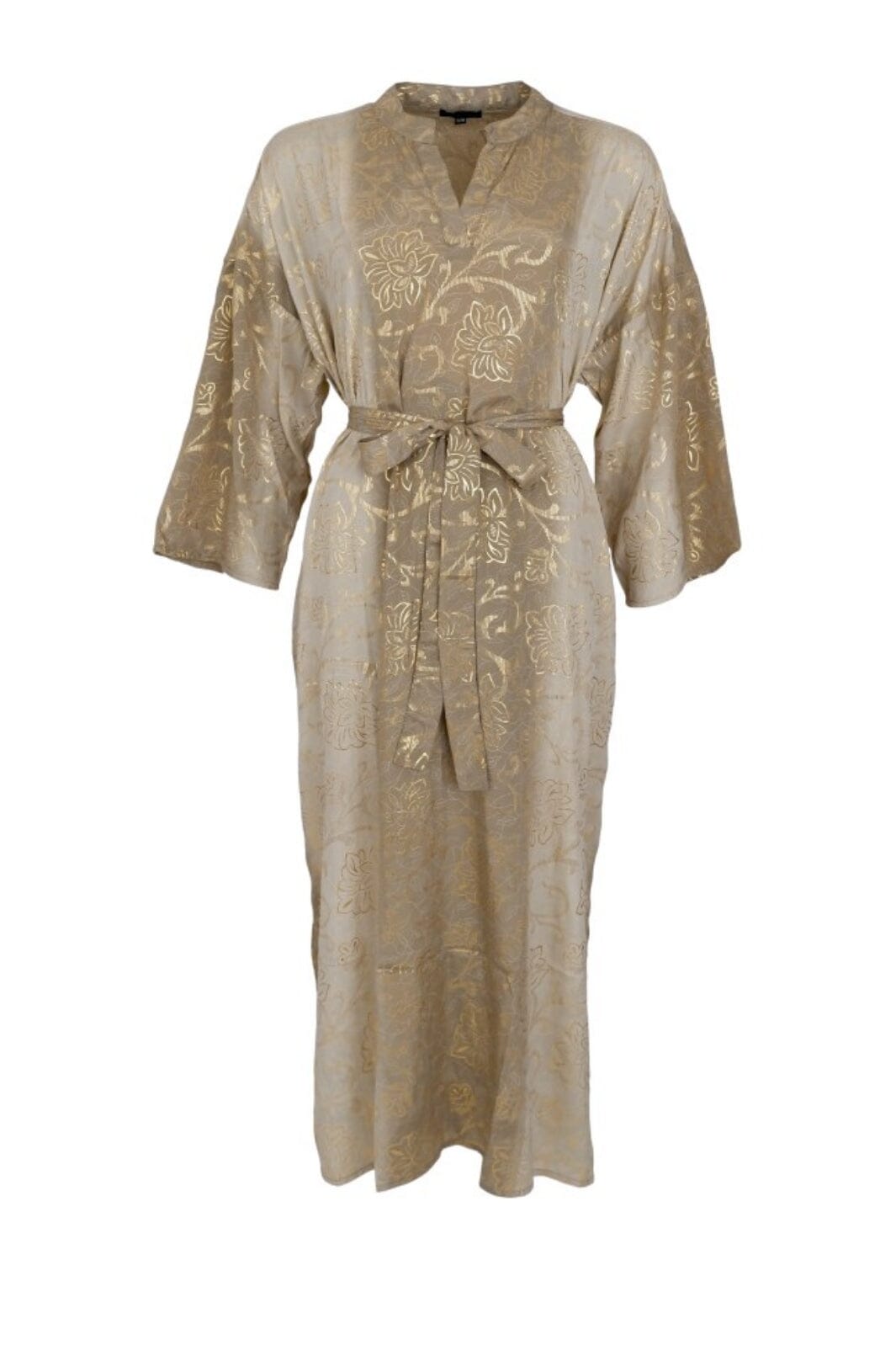 Forudbestilling - Black Colour - Bcluna Dakota Kaftan Dress - Golden Poetic - (Marts) Kjoler 