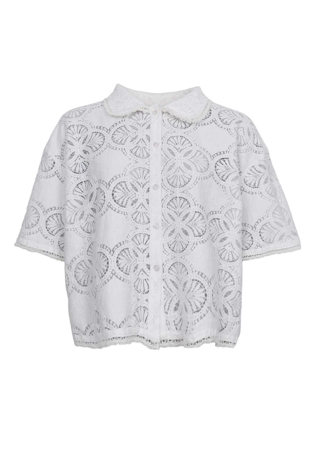 Black Colour - Bcmilos Lace Blouse 40877 - Off White