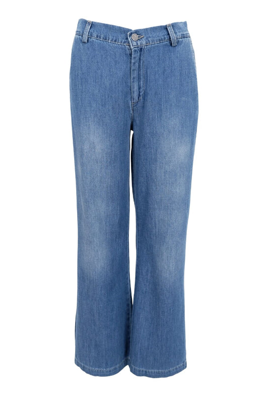 Black Colour - Bcnettie 2-Tone Box Jeans 40893 - Mid Blue Wash