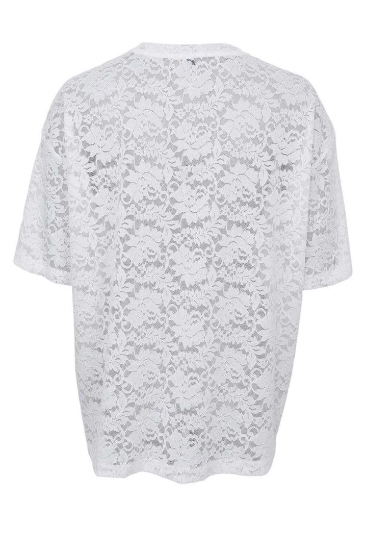 Black Colour - Bcroxie Lace Tee 40796 - Shirts - White