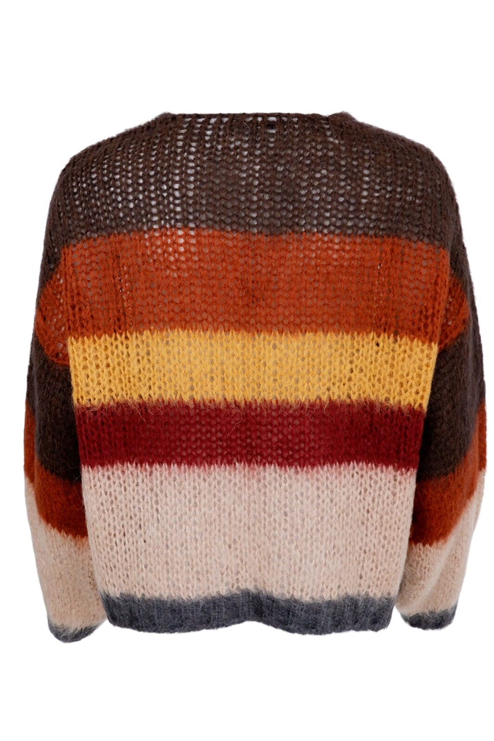 Forudbestilling - Black Colour - Bcruby Cardigan Multistriped - Coffee Multi Cardigans 