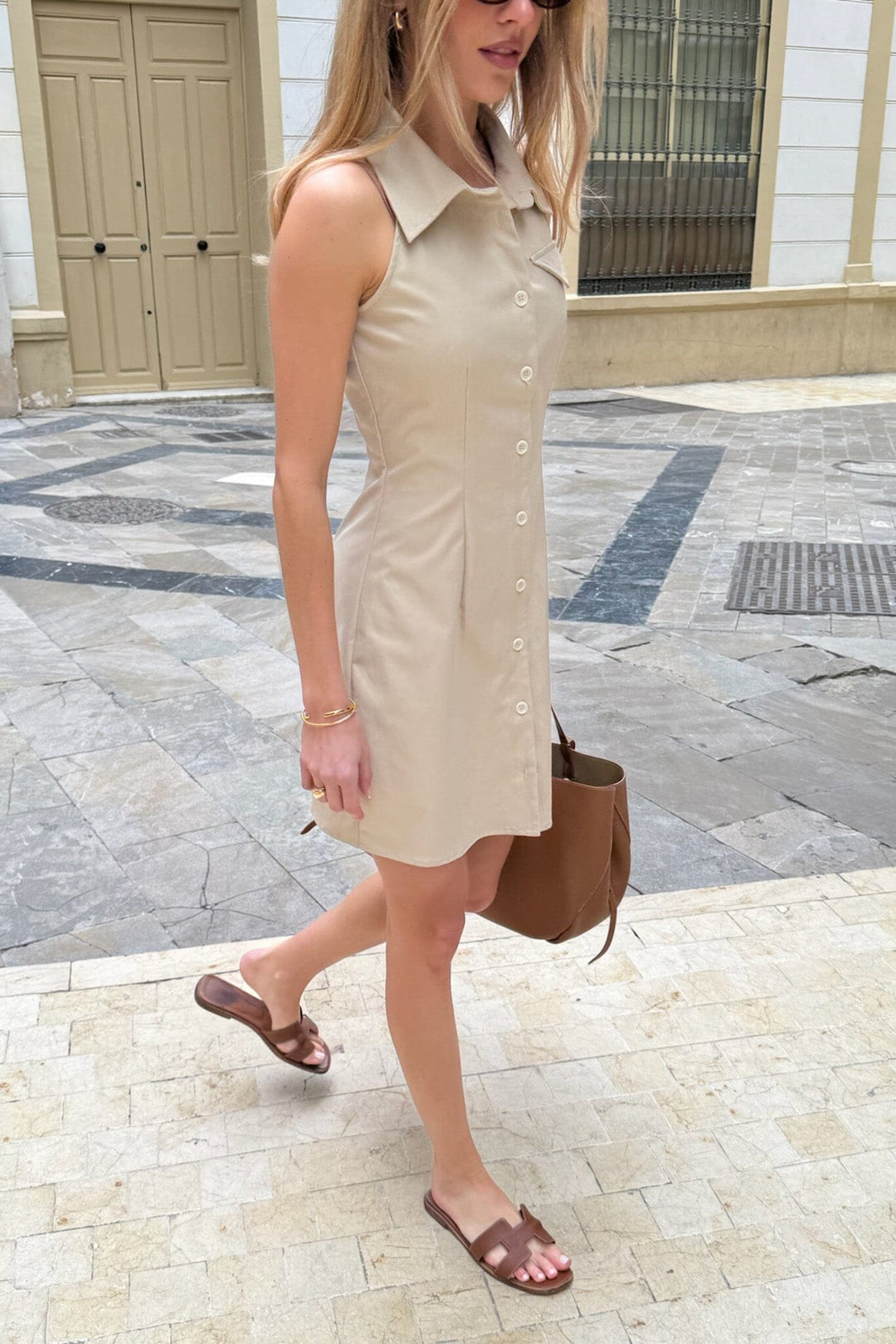 Forudbestilling - BYIC - Daisyic Dress A23818 - Beige Kjoler 