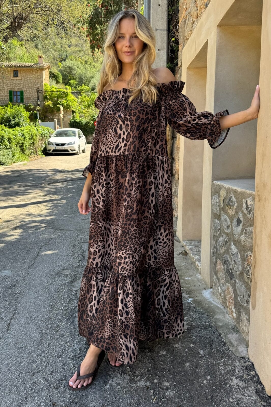 Forudbestilling - BYIC - Sigridic Long Dress - lp Leo Print Kjoler 