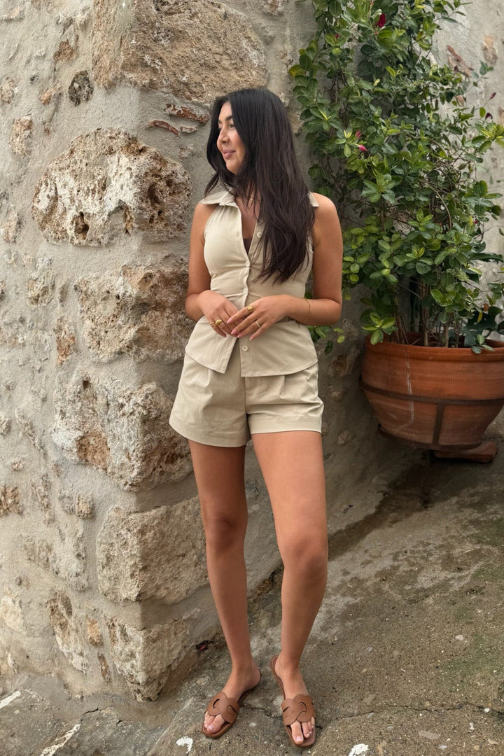 Forudbestilling - BYIC - Zoeyic Shorts A23816 - Beige Shorts 