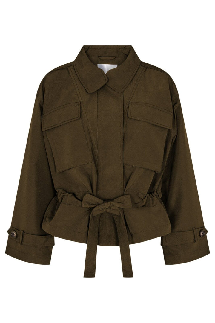 Forudbestilling - Co´couture - Elbacc Crop Jacket - Army (April) Overgangs/Sommer Jakker 