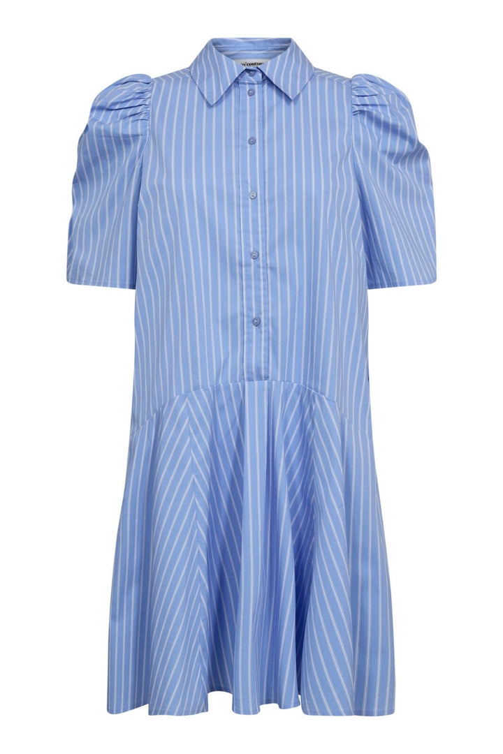 Co´Couture - Micacc Stripe Ss Shirt Dress 36551 - 23 - Pale Blue