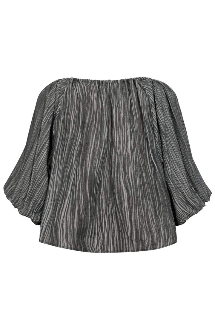 Forudbestilling - Co´couture - Softcc Dye Puff Blouse 35492 - 94 Antracit Skjorter 