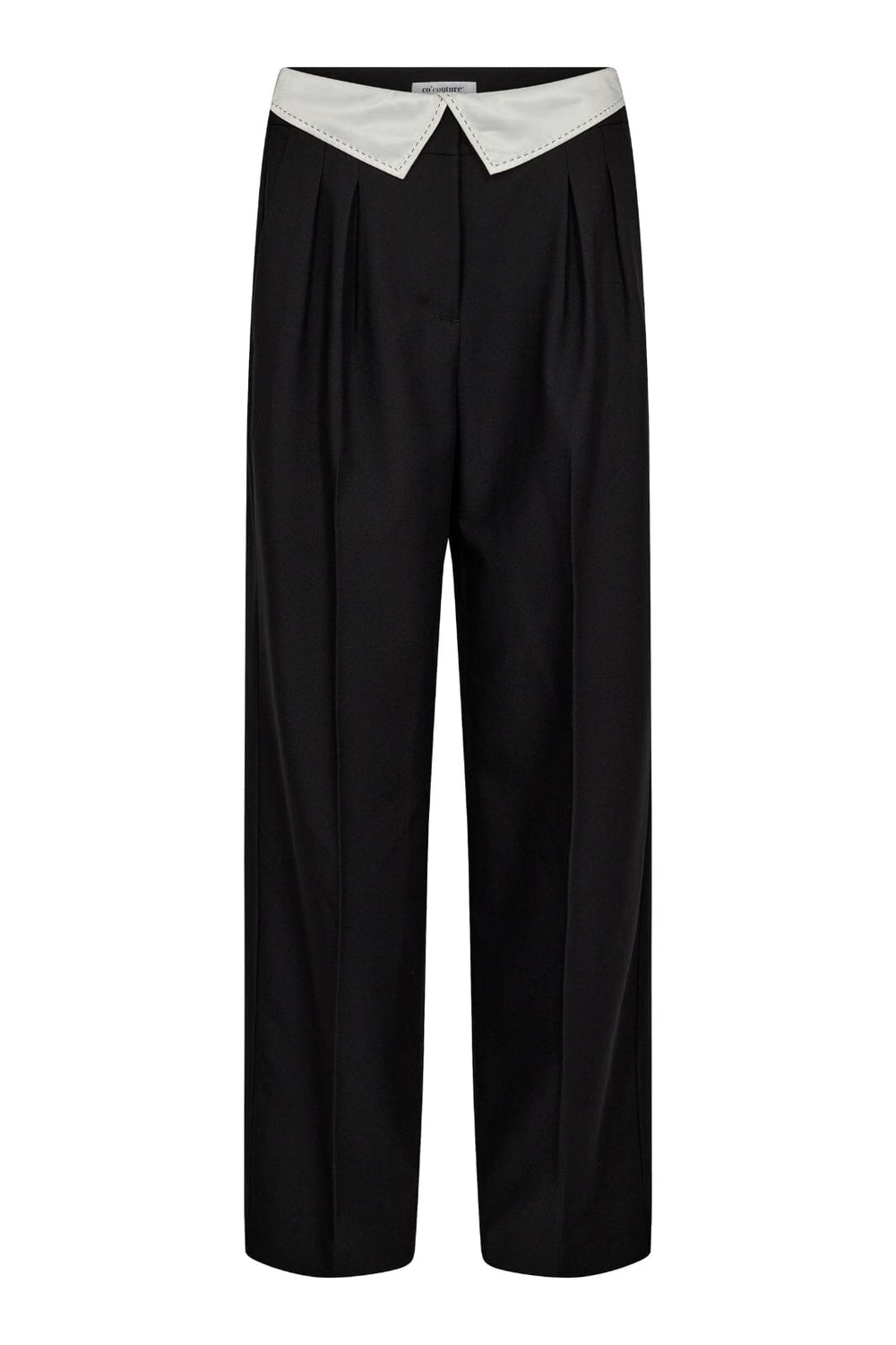 Forudbestilling - Co´couture - Taracc Flip Waist Pant - 96 Black Bukser 